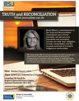 Commissioner Marie Wilson of the Truth and Reconciliation Commission will deliver the 2016 Atkinson Lecture on Feb. 1