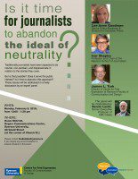 Should I put up that candidate sign? A debate about journalism and the need for neutrality on Feb. 8