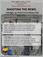 War and photography: A conversation about photojournalism on March 11