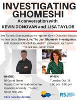 Toronto Star reporter Kevin Donovan to visit Ryerson to discuss his investigation into Jian Ghomeshi, new book