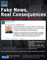 Lecture on fake news from Buzzfeed media editor and digital verification expert Craig Silverman