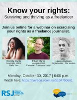 Upcoming webinar on freelance journalists’ rights