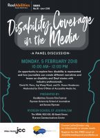 Join us for a discussion about disability coverage in the media