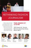Join us for a discussion on how fashion journalism can be a tool for social change